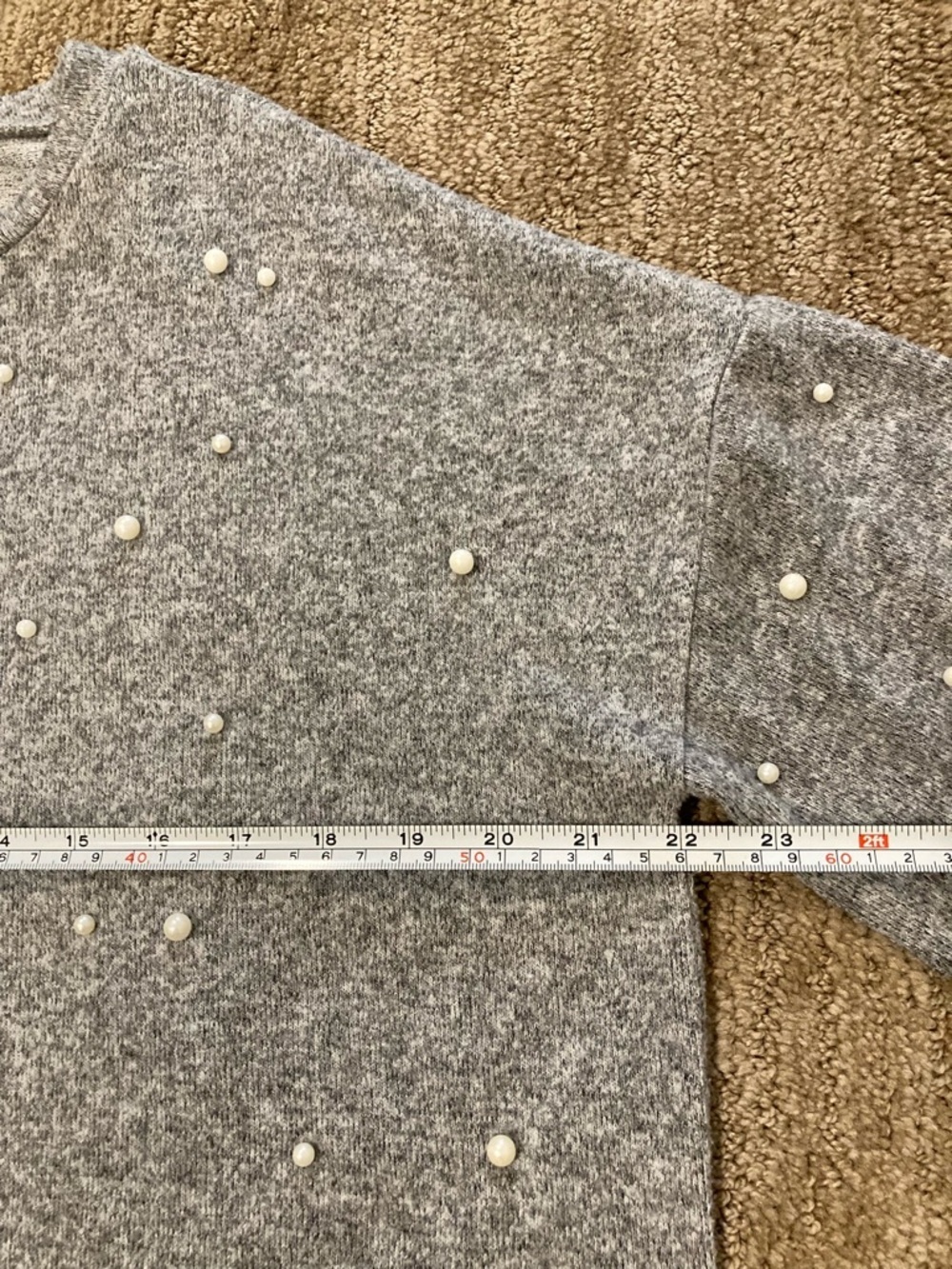 Zara Pearl Embellished Top - Picture 5 of 6